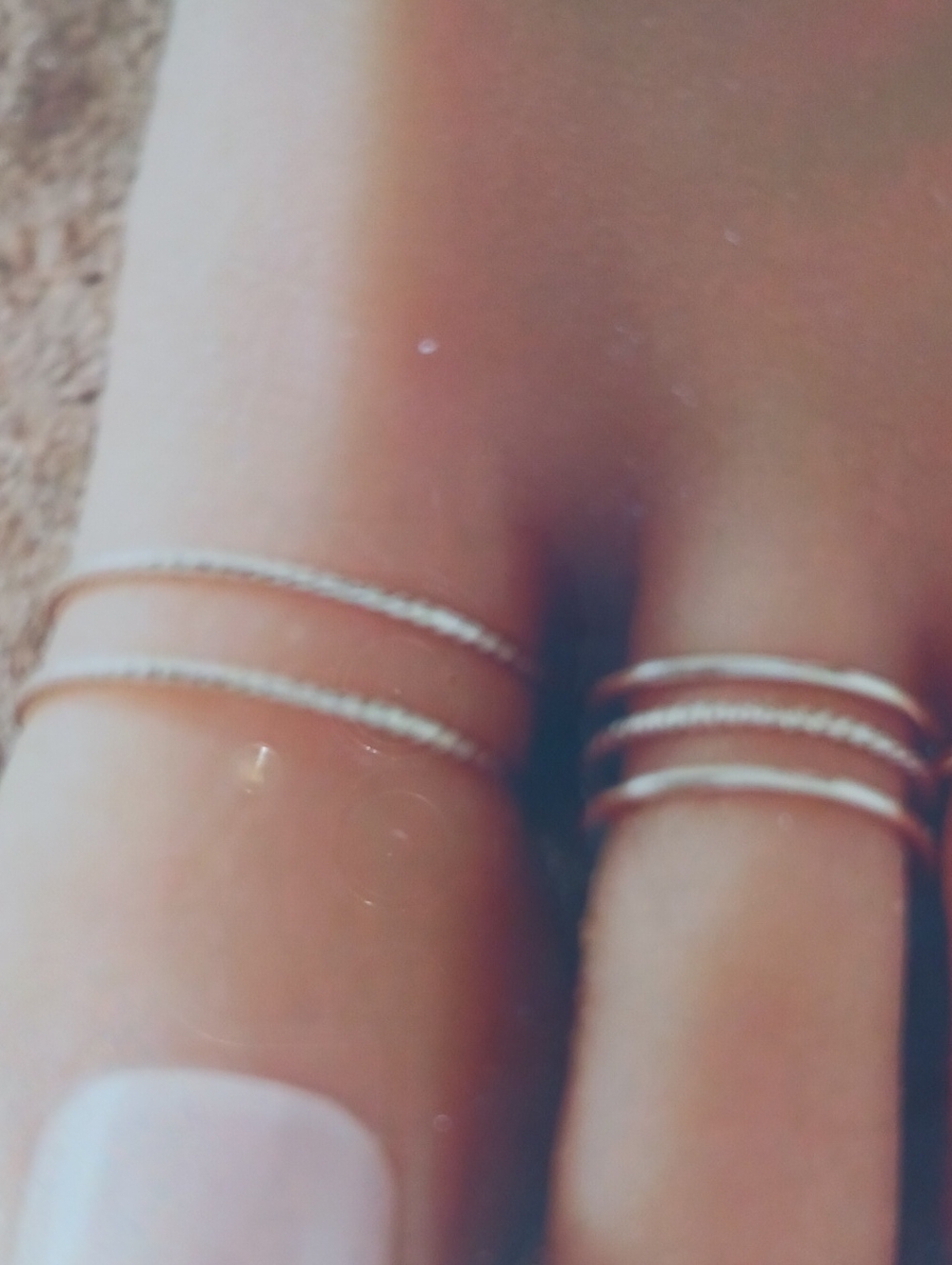Two Gold Tone Toe Rings